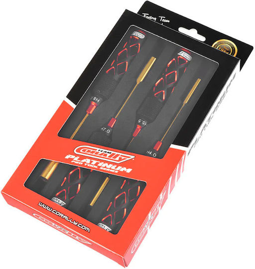 Team Corally Platinum Pro Werkzeugsatz Schraubenschlüssel M2 M3 M4 M5 4.0 5.5 7.0 8.0mm 4 Stück