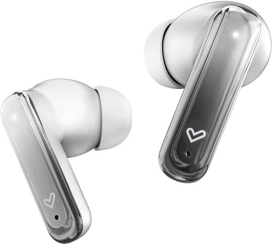 ScreenSound In-Ear Bluetooth Kopfhörer mit Schweißbeständigkeit und Ladekoffer Weiß