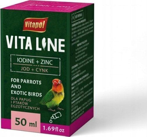 Vitapol Vitaline Цинк + Йод Екзотични Птици 50ml