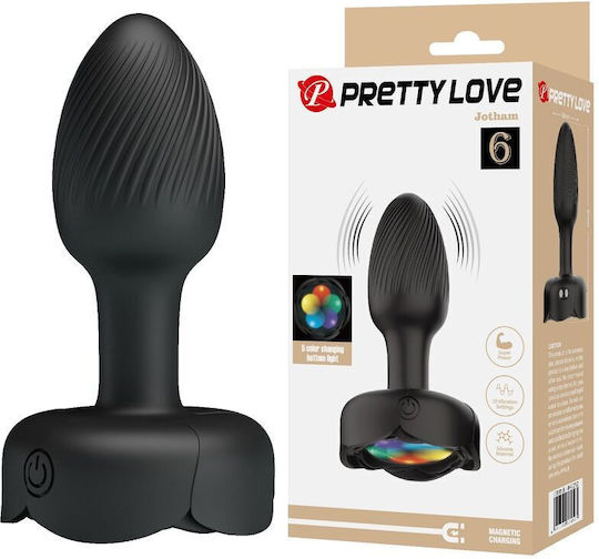 Pretty Love Anal Plug mit Vibration Schwarz