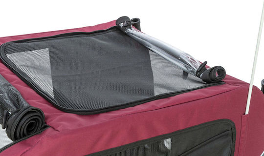 Trixie Wasserdichter Fahrradanhänger für Hundetragetaschen bis 22kg Graue Länge 63cm