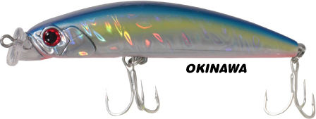 Ryuji King Mullet 90f Τεχνητό Δόλωμα Ψαράκι (Minnow) 9εκ./15gr Pearl Rainbow Uv