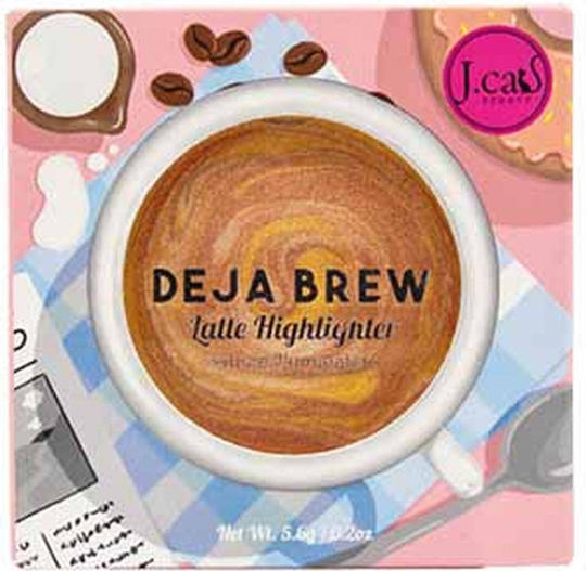 J.cat Beauty Deja Brew Latte Textmarker Rozświetlacz Kremowy Do Twarzy I Ciała 101 Café Elevation 5.6g