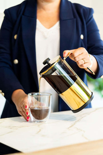Vialli Design Стъклен чайник с филтър 1000ml