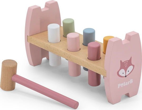 Viga Toys Ударна играчка Polarb от дърво за 12+ месеца