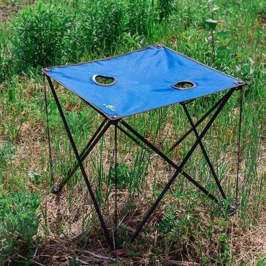 KingCamp Τραπέζι Μεταλλικό για Camping Πτυσσόμενο Μπλε
