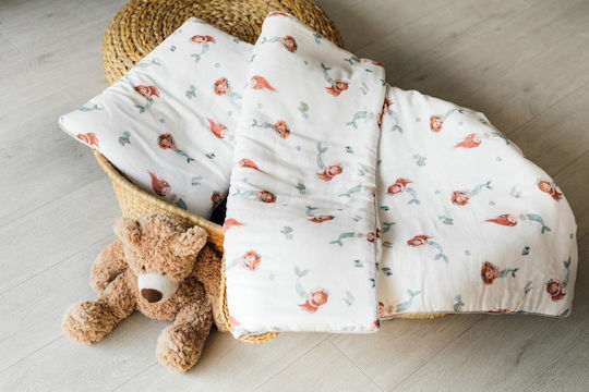 Pulp Bamboo Pulp Bamboo Baby Bettwäsche-Set Für Krippe Mermaid