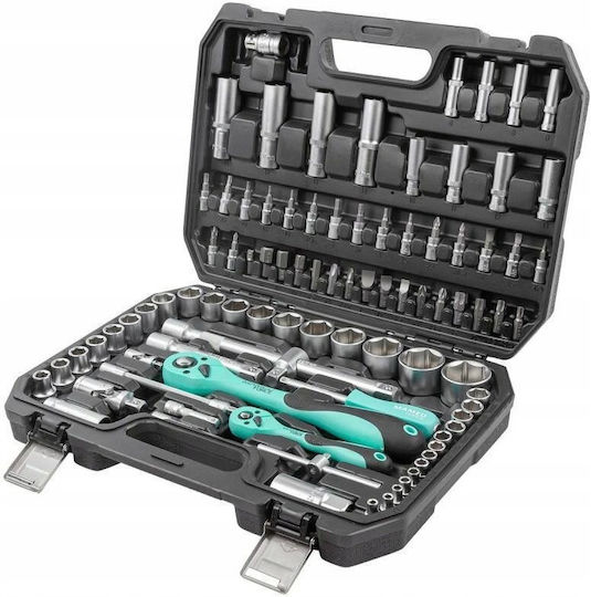 ISMA ISMA Ratschen- und Steckschlüssel-Set 1/4" & 1/2" 94 Stück