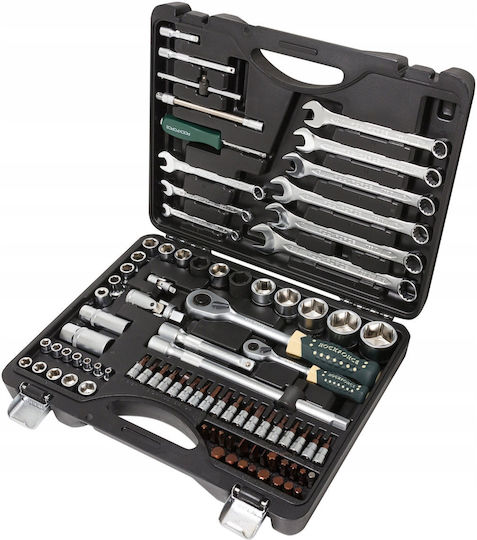Ratschen- und Steckschlüssel-Set mit Kastanien und Haselnüssen 1/4" & 1/2" 88 Stück