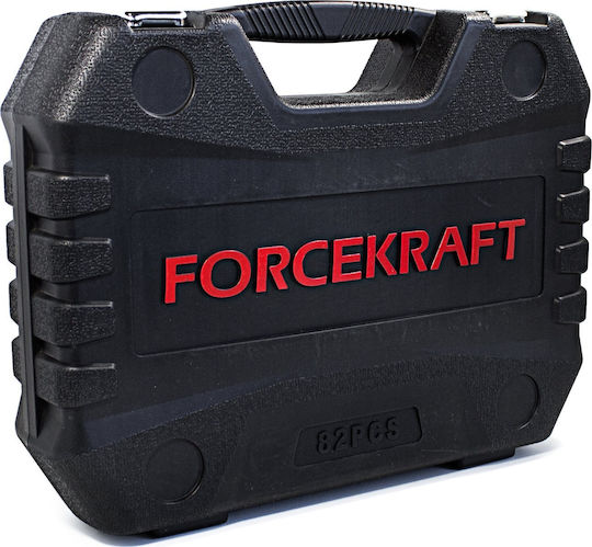 Forcekraft Ratchet with Sockets 1\2" & 1\4" 82 Pieces