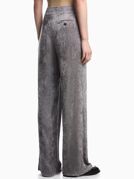 Damen Stoffhose Stein Grau