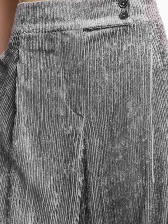 Damen Stoffhose Stein Grau