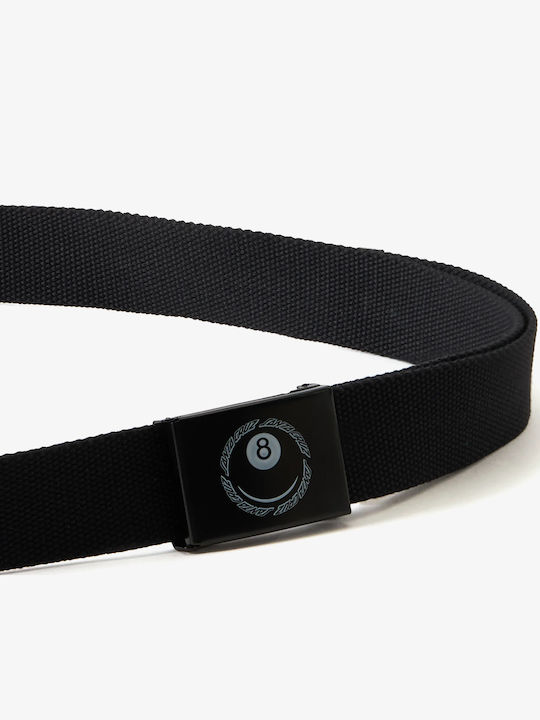 Men's Fabric Webbing Belt Black