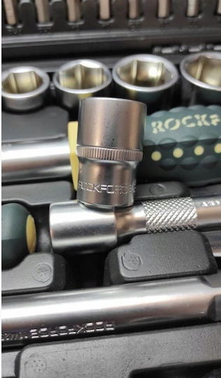 Rockforce Καστάνια με Καρυδάκια 1\4" & 3\8" & 1\2" 131τμχ