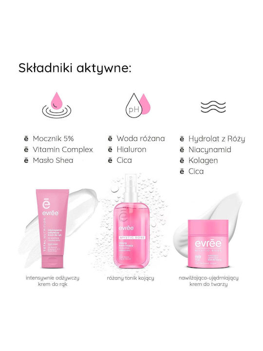 Farmona Evree Mystic Rose Skin Care Set for Moisturizing 3 Pieces