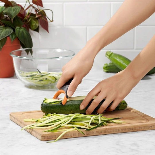 OXO Fruit & Vegetable Peeler/Cleaner with Julienne Blade of Stainless Steel