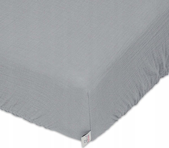 Baby Bettlaken Angepasst Graues 60x120cm