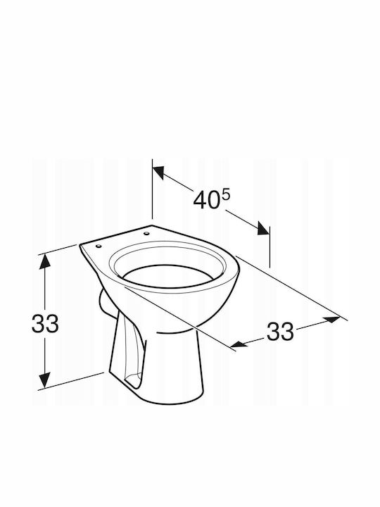 Kinder Stehende Toilette mit Spülung mit Deckel Duroplast Weiße