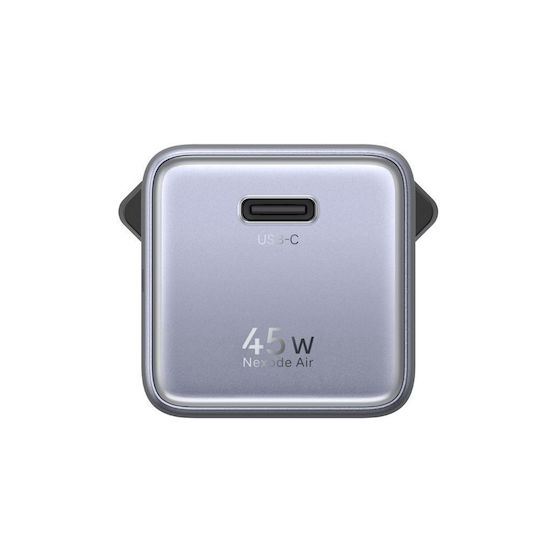 Ugreen Зарядно устройство Без Кабел GaN с USB-C Порт 45W Power Delivery Сив (X840 Nexode Air)