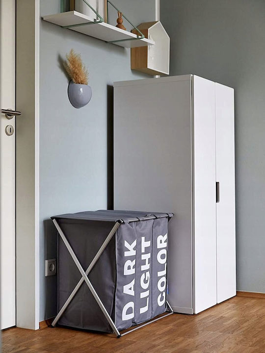 Wenko Wäschekorb Stoff Klappbar 118lt Grau