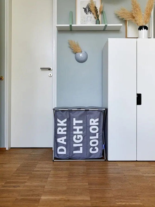 Wenko Wäschekorb Stoff Klappbar 118lt Grau