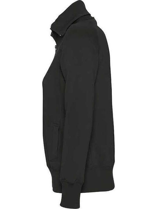 Damen Sweatshirt Strickjacke Schwarz