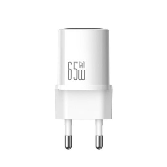Mcdodo GaN Handyladegerät mit USB-C Ausgangsanschluss und Kabel USB-C - USB-C 65W Stromlieferung Weiß (Nano Series CH-8263)