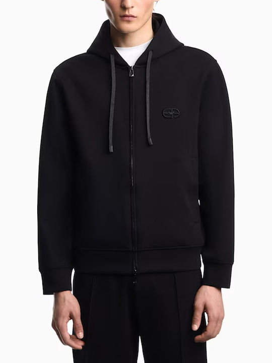 Emporio Armani Ζακέτα Black Beauty με Κουκούλα