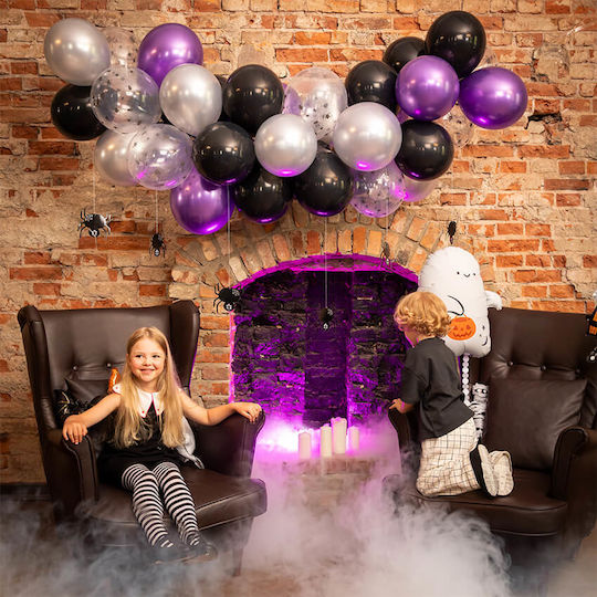 Zusammensetzung mit 37 Halloween Luftballons Orangen