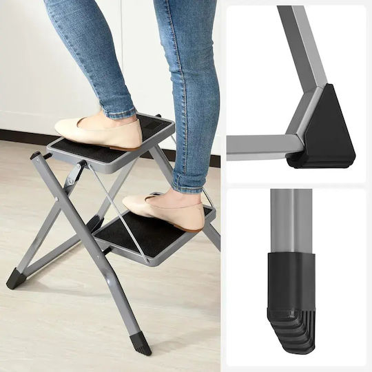 Songmics Scări treaptă din plastic cu 2 trepte 20 cm