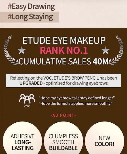 Etude Drawing Μολύβι για Φρύδια σε Καστανή Απόχρωση 0.25gr