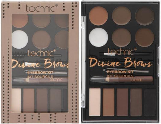 Technic Divine Brows Palette Für Augenbrauen In Braune Farbe
