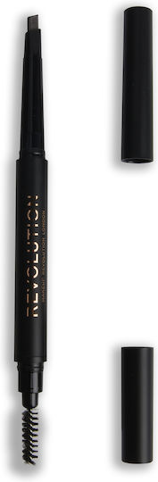 Revolution Beauty London Duo Brow Definer Химикал за Вежди Средно Кафяво 0.25гр