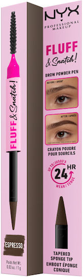 NYX Professional Makeup Fluff & Snatch Μολύβι για Φρύδια #07-espresso 1gr