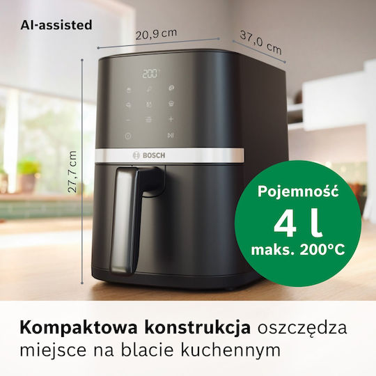 Bosch Maf24ab0 Friteuză cu aer 4lt Negru