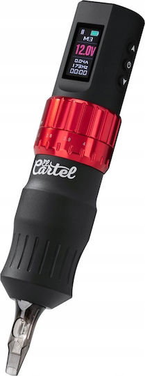 Activeshop El Cartel Wireless Tattoo Machine Black Red