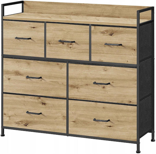 Συρταριέρα Κρεβατοκάμαρας Ξύλινη Artisan 88x40x85εκ.