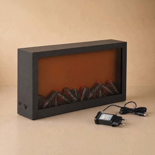 Vilde Metallische Floortop Laterne Schwarz 10x41x25cm