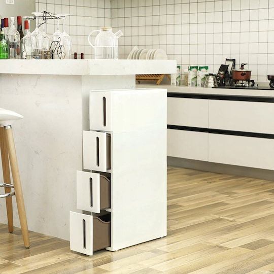 Leobert Büroaufbewahrungsschublade und -schrank Holzweiß 45,2x84cm