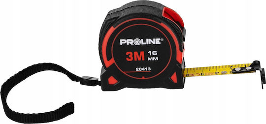 Pro-line Лента за измерване 3m X 16mm Магнитен Край Нилонова Покритие