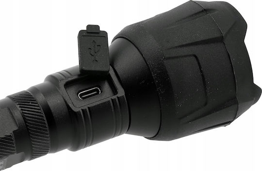 Yato Flashlight Rechargeable Flashlight 1000lm Rubberized Usb-c