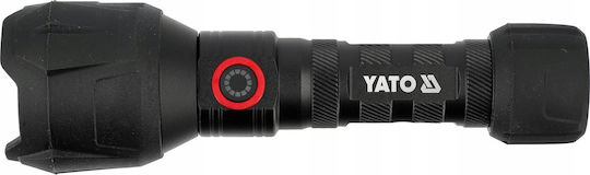 Yato Flashlight Rechargeable Flashlight 1000lm Rubberized Usb-c
