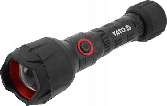 Yato Flashlight Rechargeable Flashlight 1000lm Rubberized Usb-c