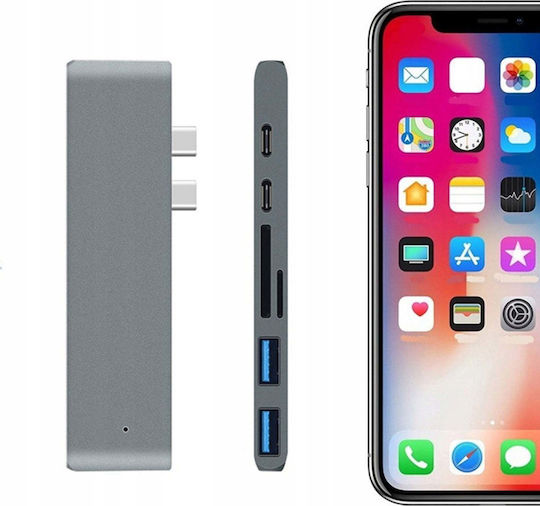 Docking Station with Dual USB-C HDMI 4K (JH-712)