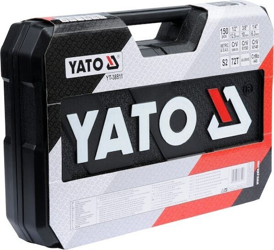 Yato Werkzeugkoffer mit 150 Werkzeugen