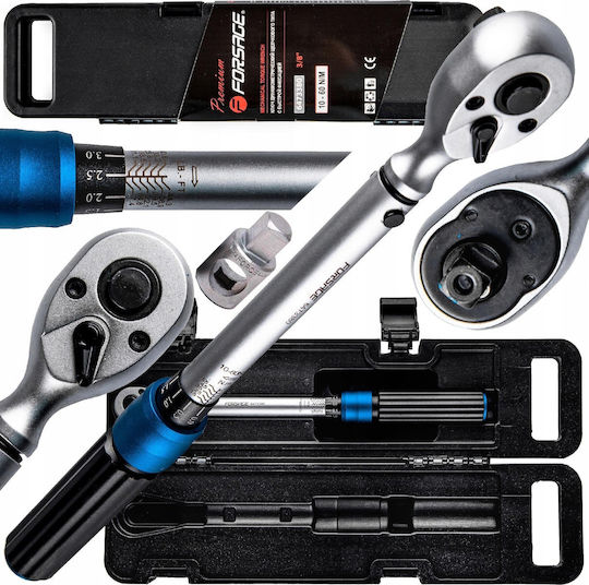 Forsage Drehmomentschlüssel Antriebsgröße 1/2" Ranges 10-60 Nm mit Gesamtlänge 32,2 cm
