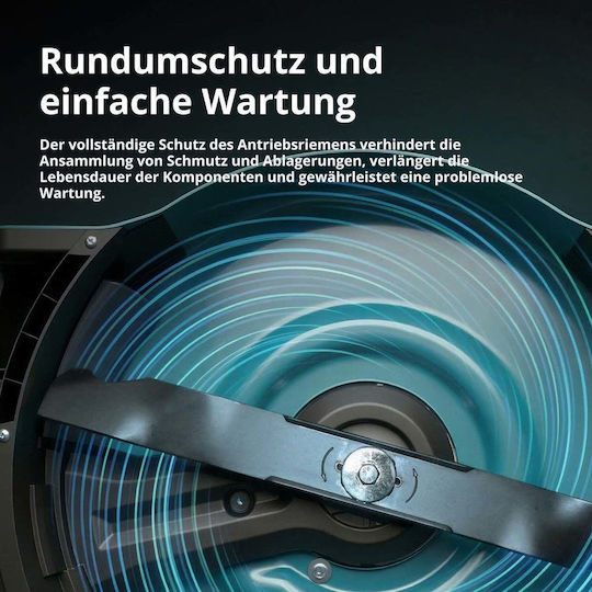 Könner & Söhnen Selbstfahrender Benzin-Rasenmäher 6hp/224cc