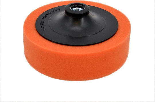 Awtools Polierscheibe 125mm Orange Schwamm M14 Mittlere
