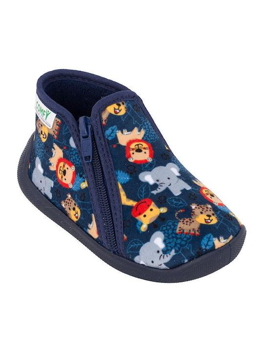 Falcotto Kinderhausschuhe Blau