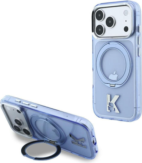 Karl Lagerfeld Iml Ring Stand 360 Kameo Metal Magsafe iPhone 18 Pro Max 17 Pro Max Blue